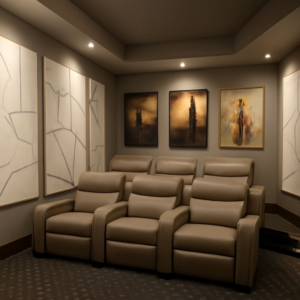 Acoustic sound panels and sound wall panels for home decor