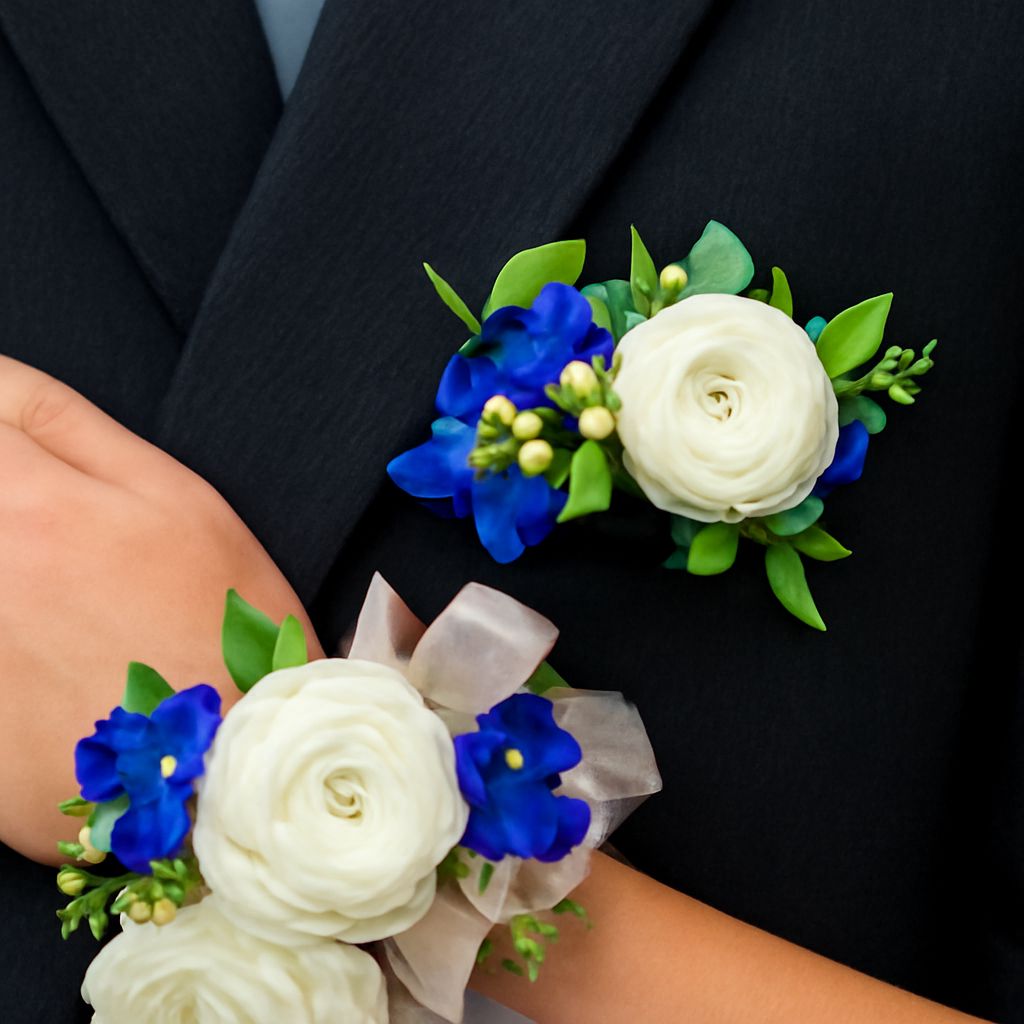 Beautiful corsage boutonniere for your special event