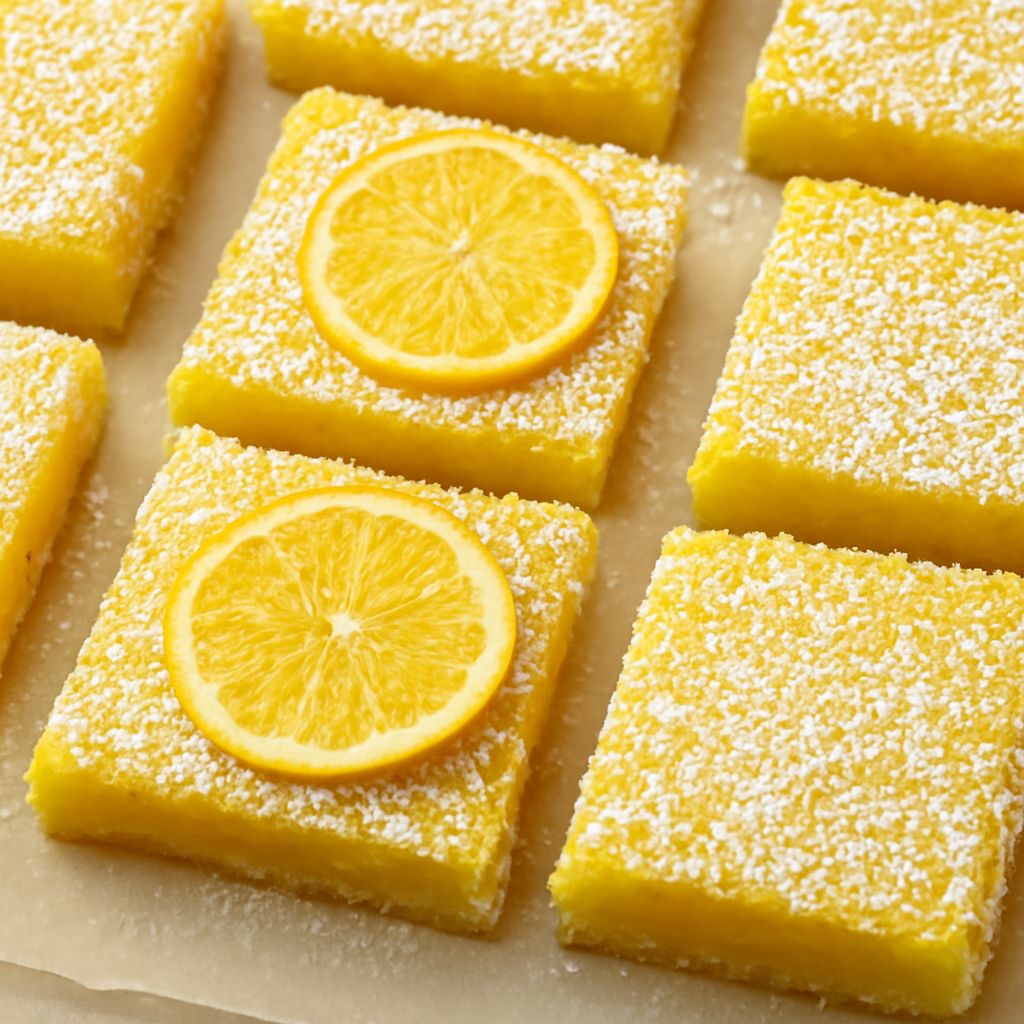 Delicious gluten free lemon bars and lemon squares