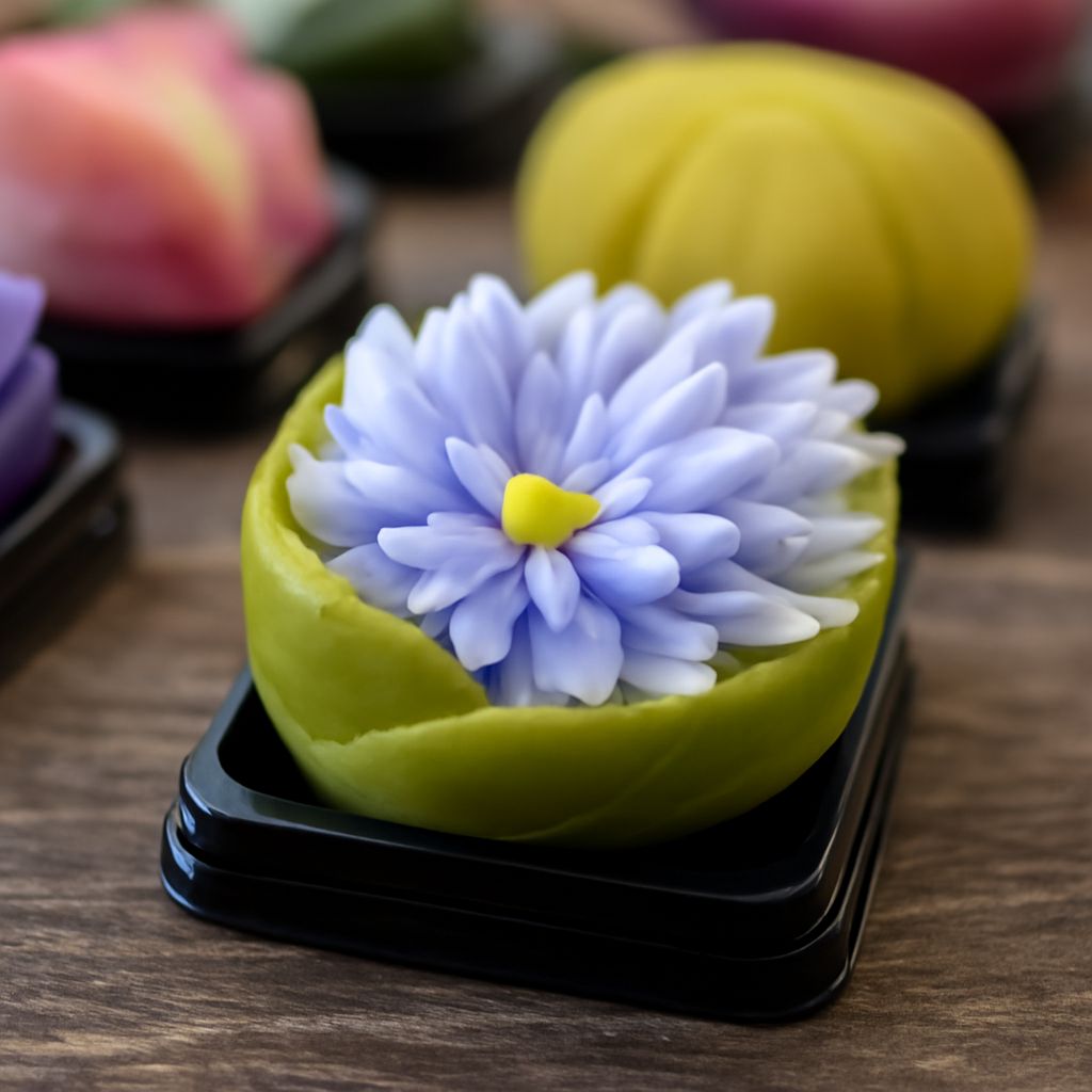 A variety of Japanese desserts and pastries