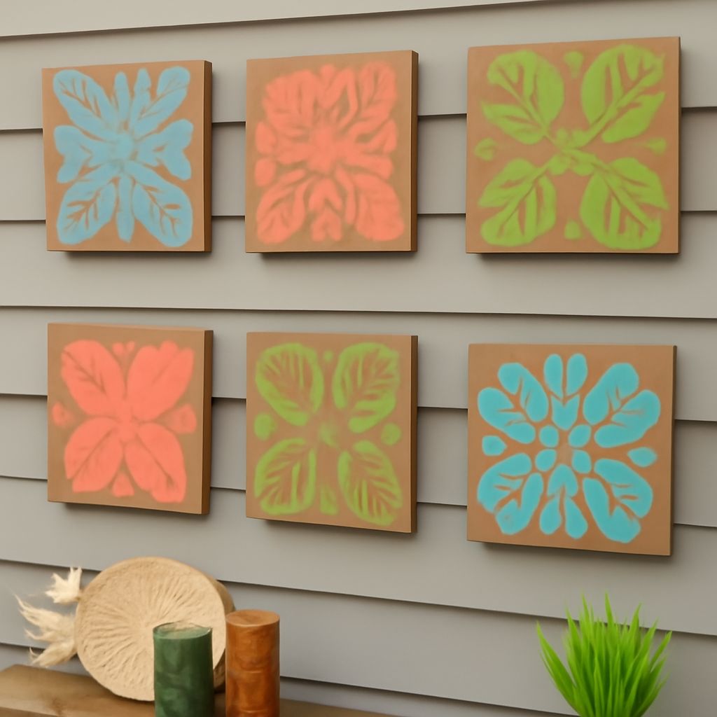 Decorate with large wall stencils and wall art stencils