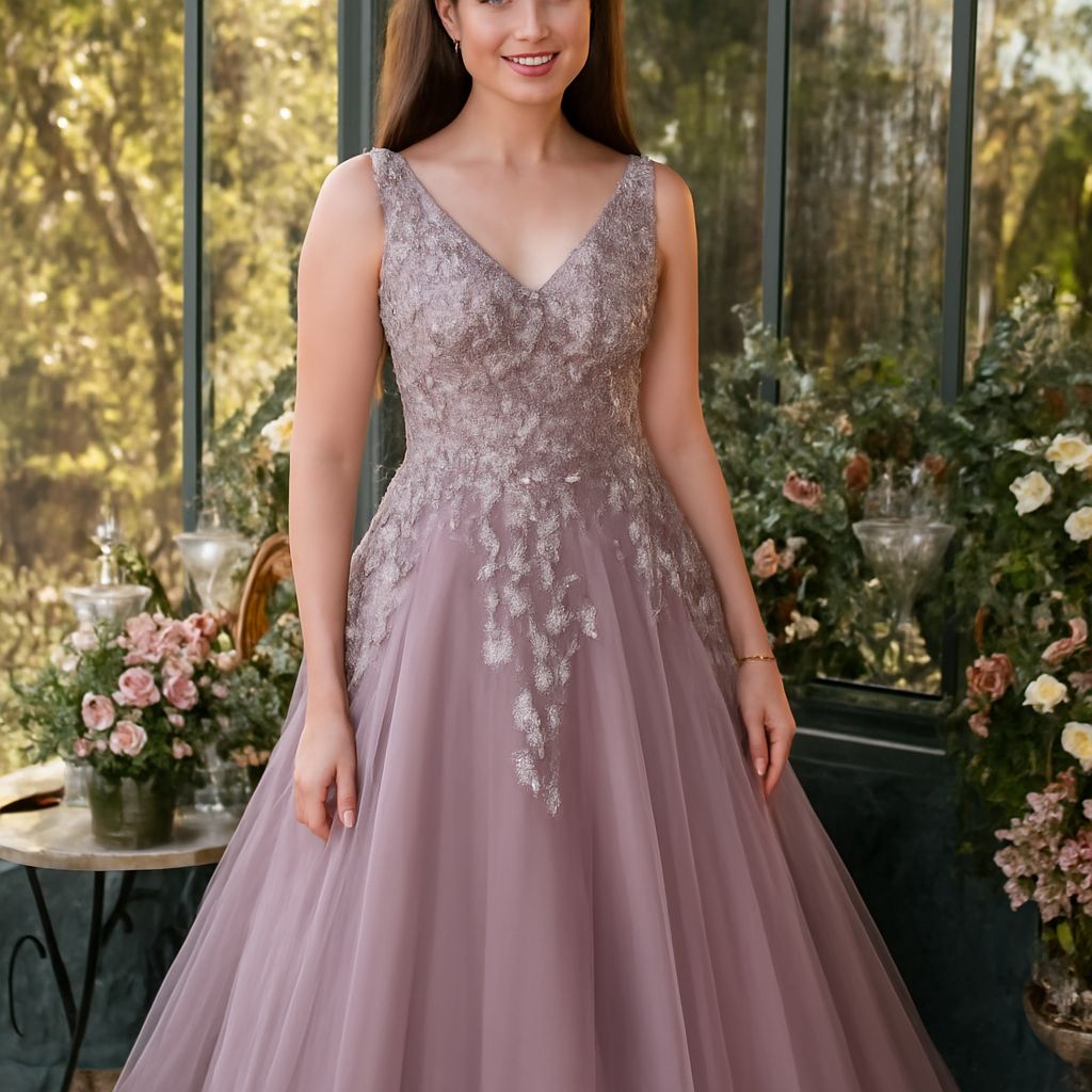 Mauve bridesmaid dresses and mauve wedding dress options
