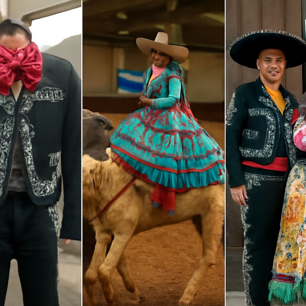 Traditional Mexican dress and vibrant Mexican style dress