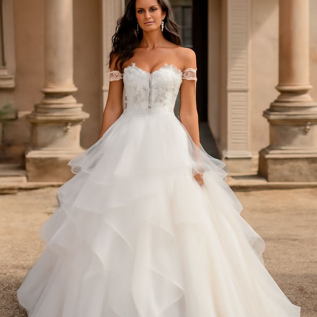 Elegant ball gown wedding dress and wedding ball gowns